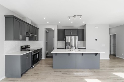 93 Cityline Square Ne, Calgary, AB - Indoor Photo Showing Kitchen With Upgraded Kitchen