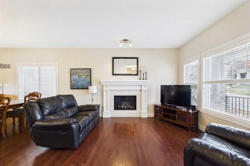51 Nolanfield Terrace Nw, Calgary, AB - Indoor Photo Showing Living Room With Fireplace