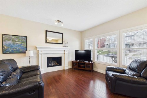 51 Nolanfield Terrace Nw, Calgary, AB - Indoor Photo Showing Living Room With Fireplace