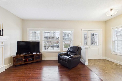 51 Nolanfield Terrace Nw, Calgary, AB - Indoor Photo Showing Living Room With Fireplace