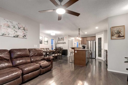 436 Cranberry Circle Se, Calgary, AB - Indoor Photo Showing Living Room