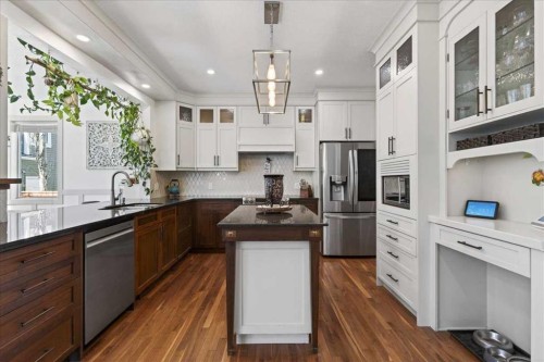 917 Channelside Road Sw, Airdrie, AB - Indoor Photo Showing Kitchen With Upgraded Kitchen