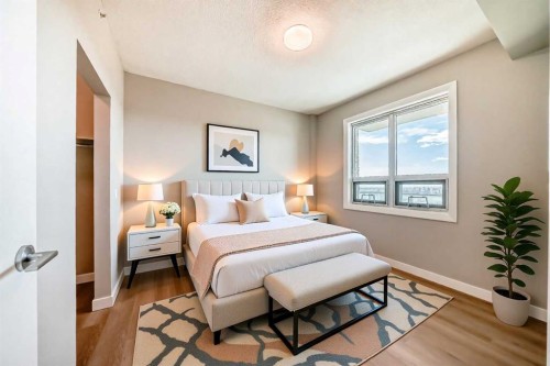 1408-210 15 Avenue Se, Calgary, AB - Indoor Photo Showing Bedroom