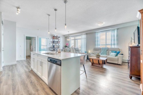 408-35 Walgrove Walk Se, Calgary, AB - Indoor Photo Showing Kitchen With Upgraded Kitchen