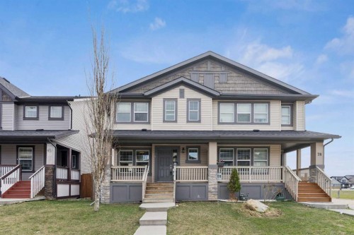 74 Skyview Point Green Ne, Calgary, AB - Outdoor With Deck Patio Veranda With Facade