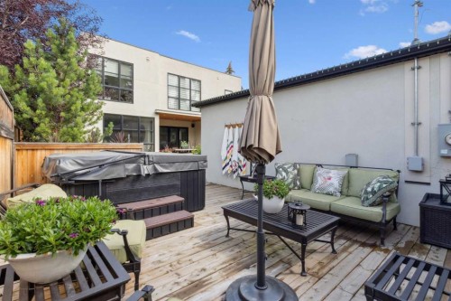 411 47 Avenue Sw, Calgary, AB - Outdoor With Deck Patio Veranda With Exterior