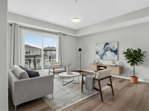 1206-33 Carringham Gate Nw, Calgary, AB - Indoor Photo Showing Living Room