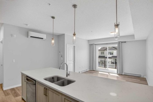 1206-33 Carringham Gate Nw, Calgary, AB - Indoor Photo Showing Kitchen With Double Sink