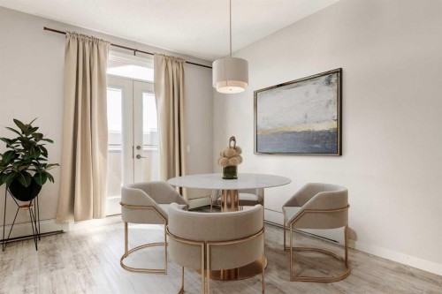 207-10 Westpark Link, Calgary, AB - Indoor Photo Showing Dining Room
