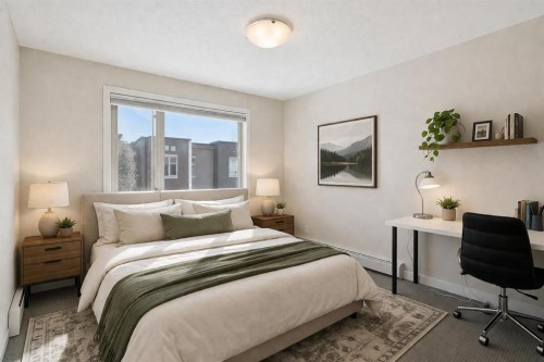 222-7 Westpark Common Sw, Calgary, AB - Indoor Photo Showing Bedroom