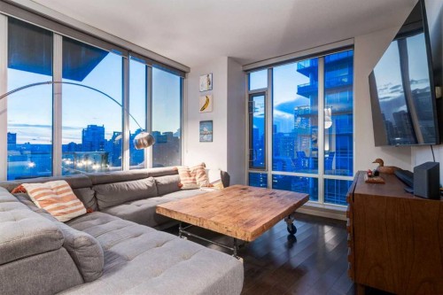 1901-210 15 Avenue Se, Calgary, AB - Indoor Photo Showing Living Room