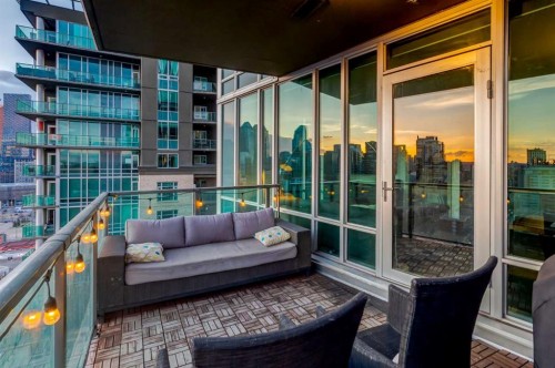 1901-210 15 Avenue Se, Calgary, AB - Outdoor With Balcony