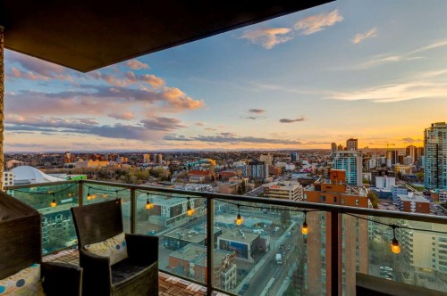 1901-210 15 Avenue Se, Calgary, AB - Outdoor With Balcony With View