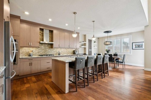 36 Ridge View Close, Cochrane, AB - Indoor Photo Showing Kitchen With Stainless Steel Kitchen With Upgraded Kitchen