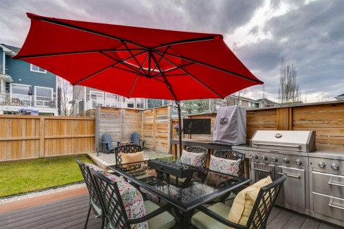36 Ridge View Close, Cochrane, AB - Outdoor With Deck Patio Veranda With Exterior