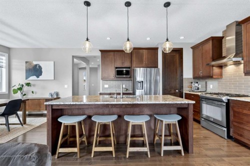 28 Walden View Se, Calgary, AB - Indoor Photo Showing Kitchen With Upgraded Kitchen
