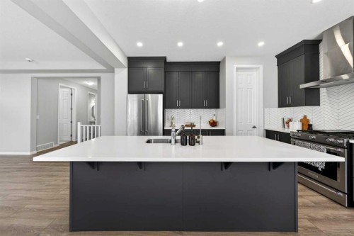 95 Carrington Close Nw, Calgary, AB - Indoor Photo Showing Kitchen With Upgraded Kitchen