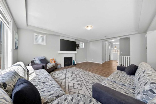 95 Carrington Close Nw, Calgary, AB - Indoor With Fireplace