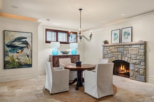 12231 Lake Louise Way Se, Calgary, AB - Indoor With Fireplace