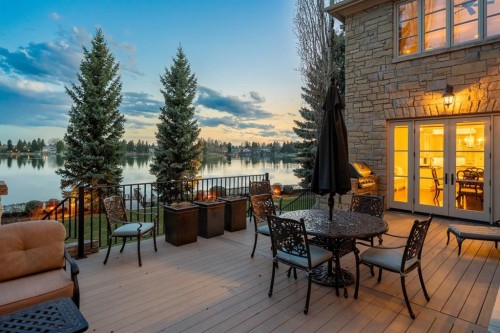 12231 Lake Louise Way Se, Calgary, AB - Outdoor With Body Of Water With Deck Patio Veranda
