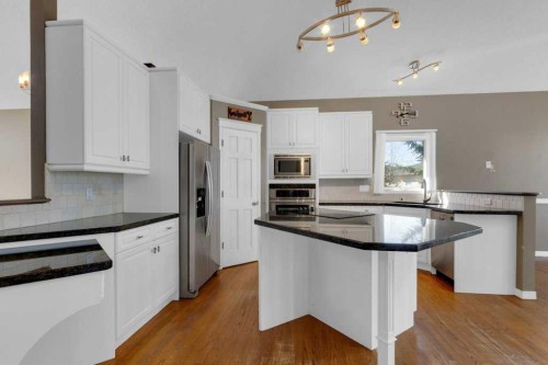 63 Mt Assiniboine Circle Se, Calgary, AB - Indoor Photo Showing Kitchen With Upgraded Kitchen