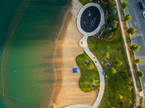 2105-11 Mahogany Row Se, Calgary, AB - Outdoor With Body Of Water With View