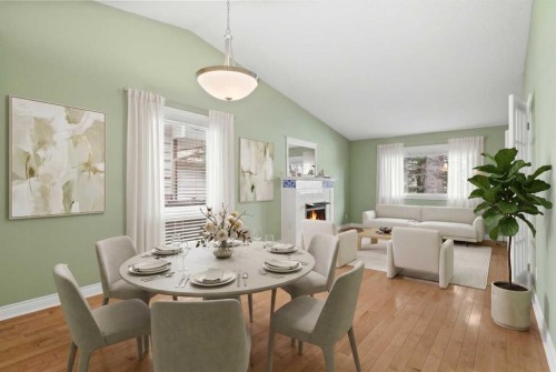 164 Sun Valley Drive Se, Calgary, AB - Indoor Photo Showing Dining Room