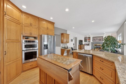 222 Diamond Drive Se, Calgary, AB - Indoor Photo Showing Kitchen With Stainless Steel Kitchen