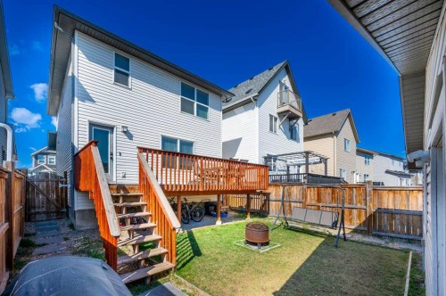 57 Skyview Point Common Ne, Calgary, AB - Outdoor With Deck Patio Veranda