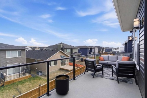 303 Rivercrest Boulevard, Cochrane, AB - Outdoor With Deck Patio Veranda With Exterior