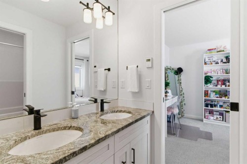 303 Rivercrest Boulevard, Cochrane, AB - Indoor Photo Showing Bathroom