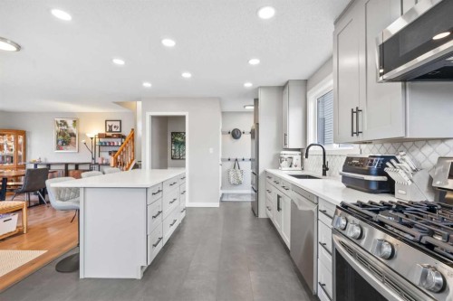 11 Deersaxon Circle Se, Calgary, AB - Indoor Photo Showing Kitchen With Upgraded Kitchen