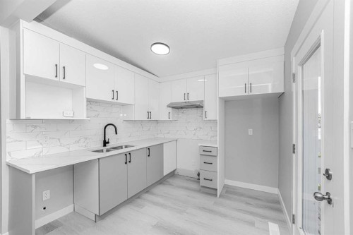 6403 Centre Street Nw, Calgary, AB - Indoor Photo Showing Kitchen With Double Sink