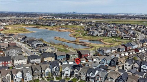 64 Masters Link Se, Calgary, AB - Outdoor With Body Of Water With View