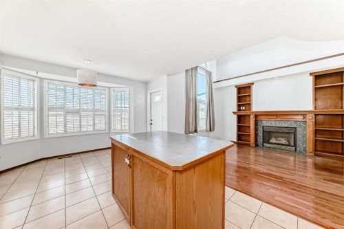 42 Harvest Rose Place Ne, Calgary, AB - Indoor Photo Showing Living Room With Fireplace