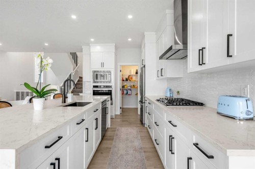 851 Seton Circle Se, Calgary, AB - Indoor Photo Showing Kitchen With Upgraded Kitchen