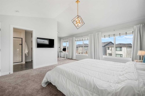 851 Seton Circle Se, Calgary, AB - Indoor Photo Showing Bedroom