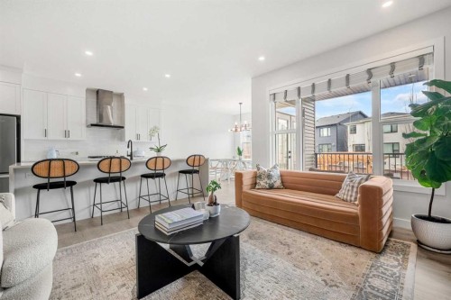 851 Seton Circle Se, Calgary, AB - Indoor Photo Showing Living Room