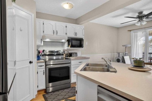 44 Riverwood Circle Se, Calgary, AB - Indoor Photo Showing Kitchen With Double Sink