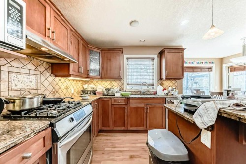 602 Wentworth Place Sw, Calgary, AB - Indoor Photo Showing Kitchen With Double Sink With Upgraded Kitchen