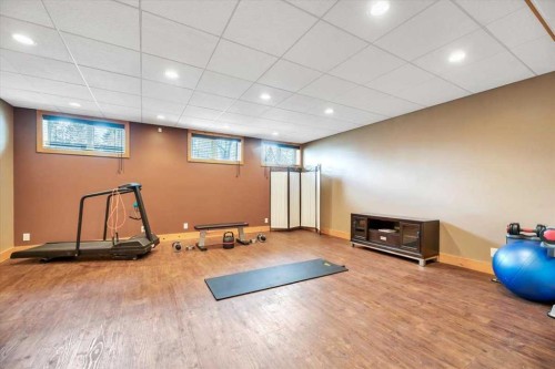 2 Wheatland Green, Strathmore, AB - Indoor Photo Showing Gym Room
