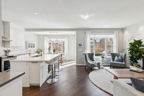 73 Auburn Springs Place Se, Calgary, AB - Indoor Photo Showing Kitchen With Upgraded Kitchen