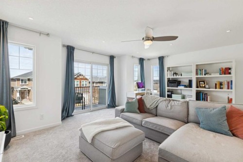 73 Auburn Springs Place Se, Calgary, AB - Indoor Photo Showing Living Room