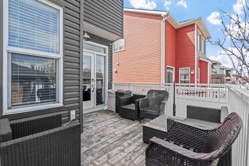 100 Redstone Avenue Ne, Calgary, AB - Outdoor With Deck Patio Veranda