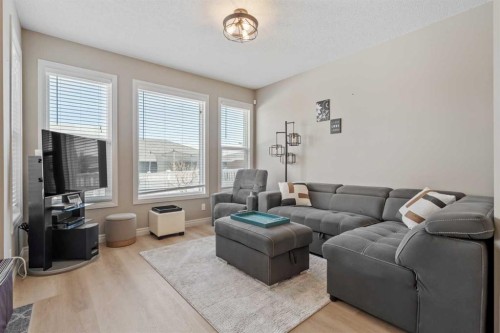 100 Redstone Avenue Ne, Calgary, AB - Indoor Photo Showing Living Room