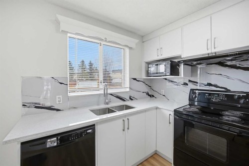6016 Martingrove Road Ne, Calgary, AB - Indoor Photo Showing Kitchen With Double Sink