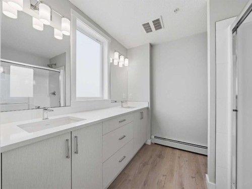 110-660 Shawnee Square Sw, Calgary, AB - Indoor Photo Showing Bathroom