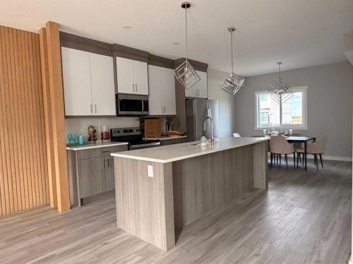 30 Red Sky Manor Ne, Calgary, AB - Indoor Photo Showing Kitchen With Upgraded Kitchen