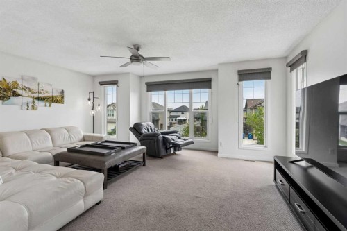 2134 Brightoncrest Common Se, Calgary, AB - Indoor Photo Showing Living Room