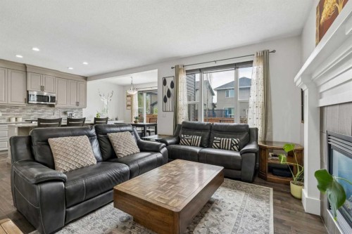 2134 Brightoncrest Common Se, Calgary, AB - Indoor Photo Showing Living Room